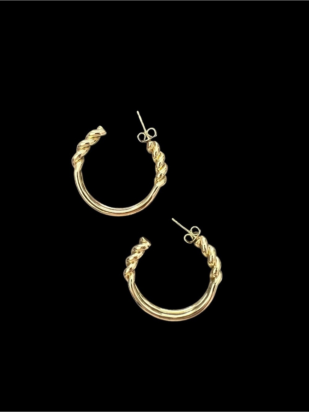 18k Gold Plated Hoop Earrings